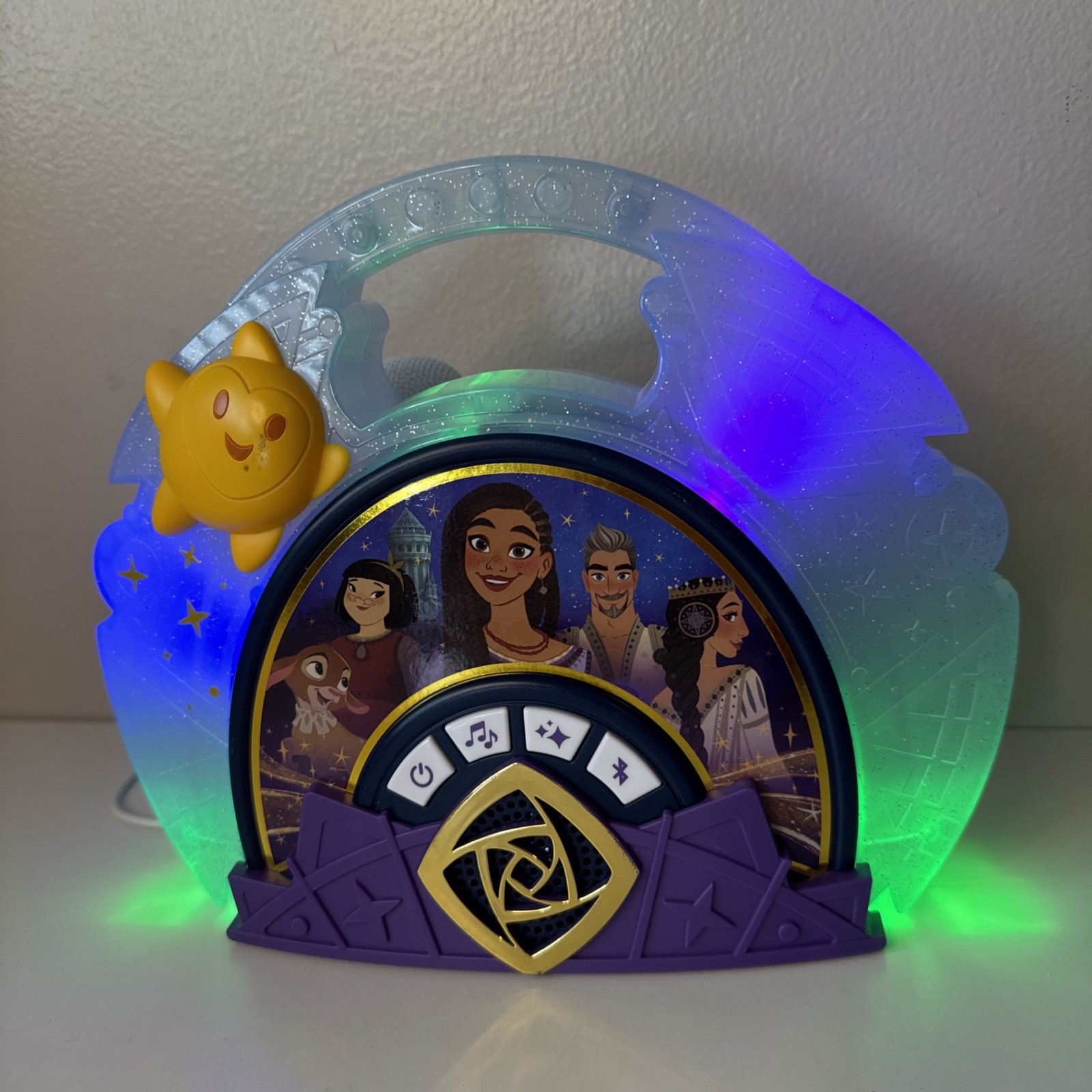 Wish Disney Sing Along Bluetooth Boombox!  Real Working Mic!  Connect Device!