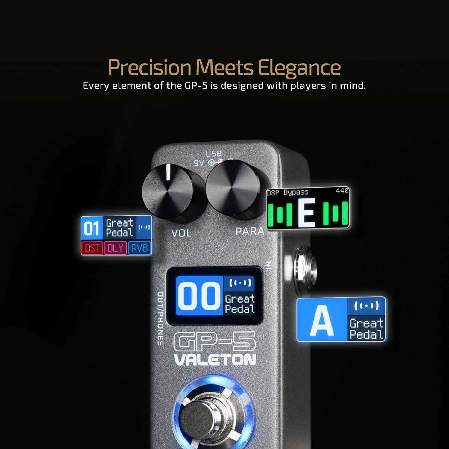 Super Compact Multi-Effects Processor & NAM/IR Loader Pedal Incl 1PCS Additional