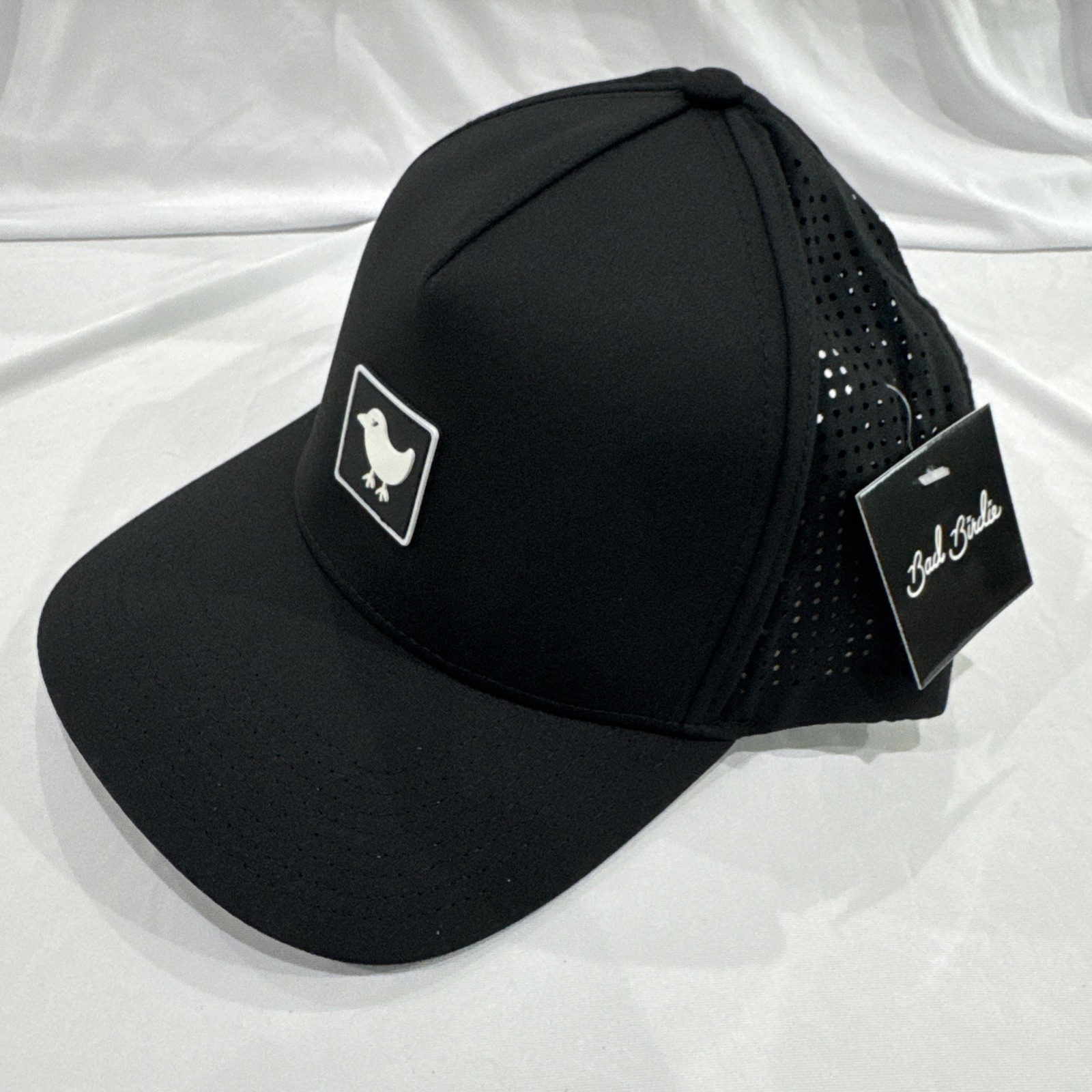 BAD BIRDIE “Block Hat” SnapBack Cap. Black And White. NWT