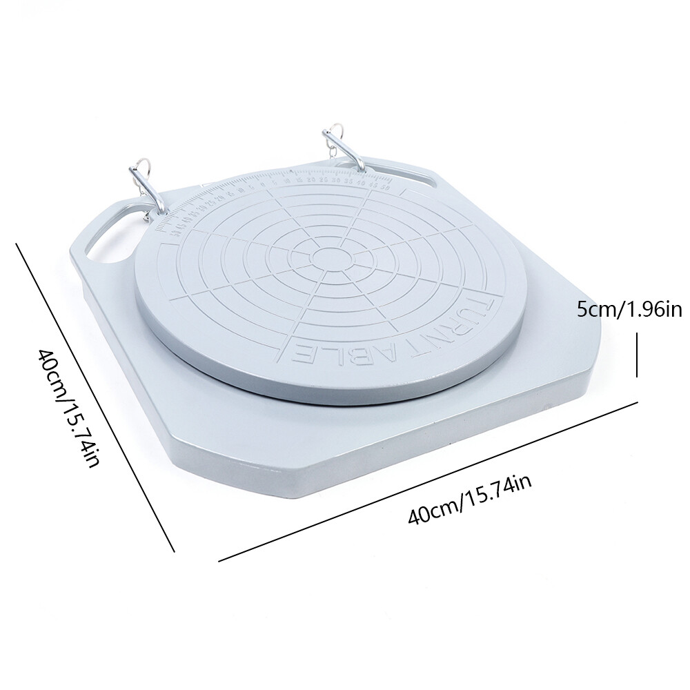 2pcs 5 Ton Front End Wheel Alignment Turntable Plate 360?? Rotating Plate Table