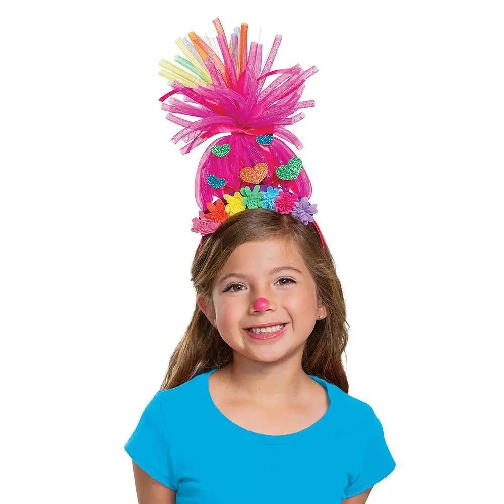 Trolls Kids Poppy Light-Up Rainbow Headpiece Halloween Costume Accessory #6013