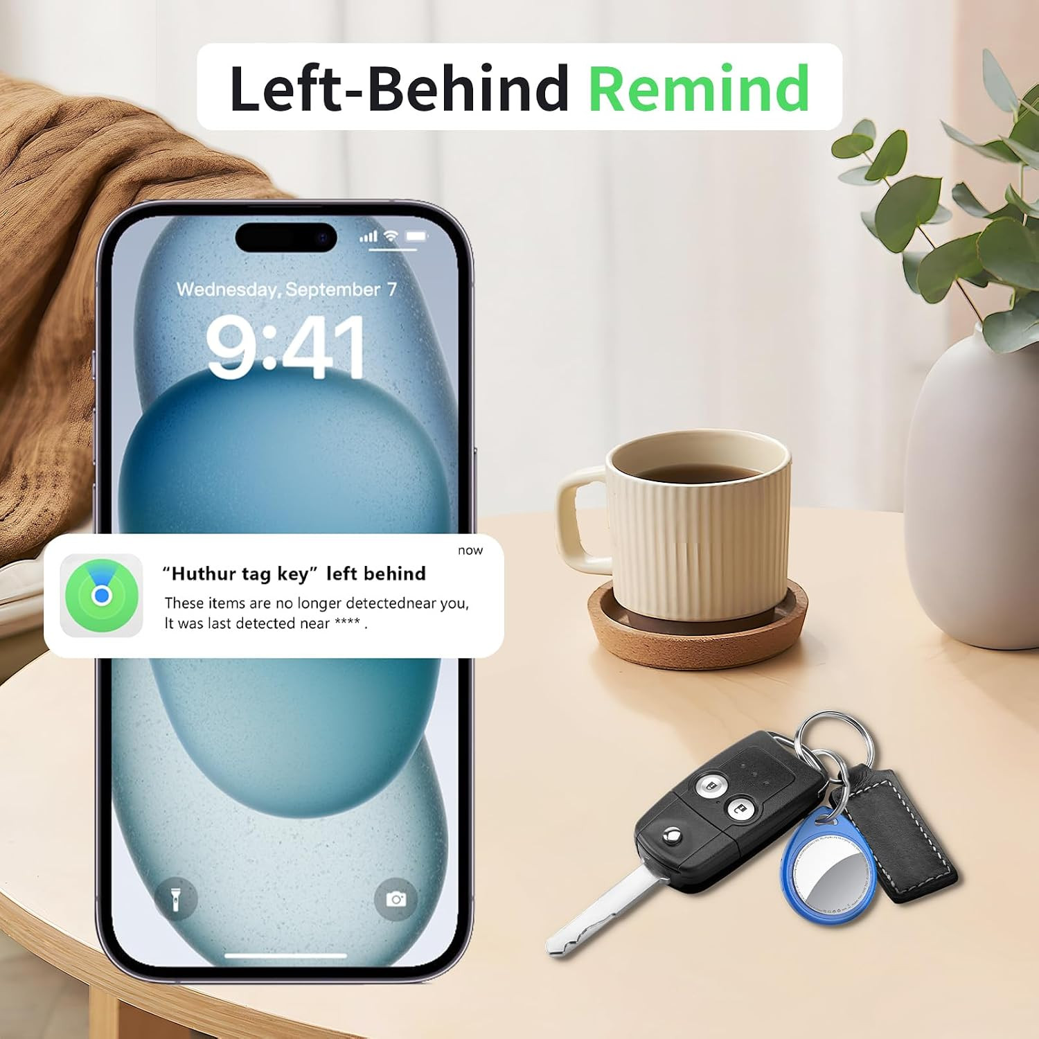 Air Tracker Tags-4 Pack Blue, 5.3 Bluetooth Tracker Work with Apple Find My (Ios