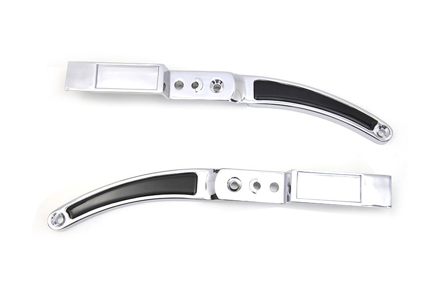 HARLEY Rear Fender Strut Set Chrome with Black Inserts fits 1982-1989 XLH