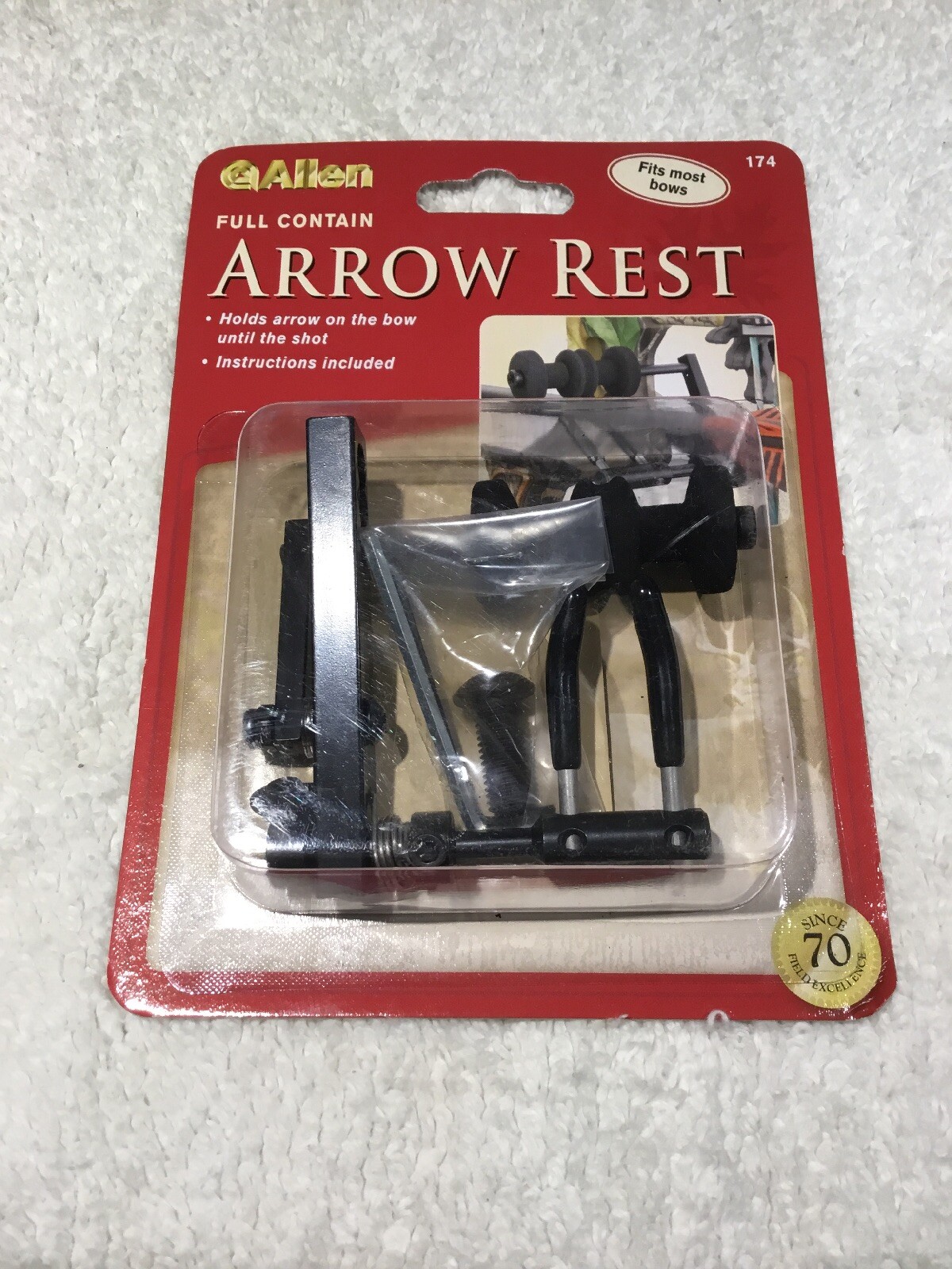 Arrow Rest Full Contain Archery Shaft Holder Right Hand Bow 174 Allen New