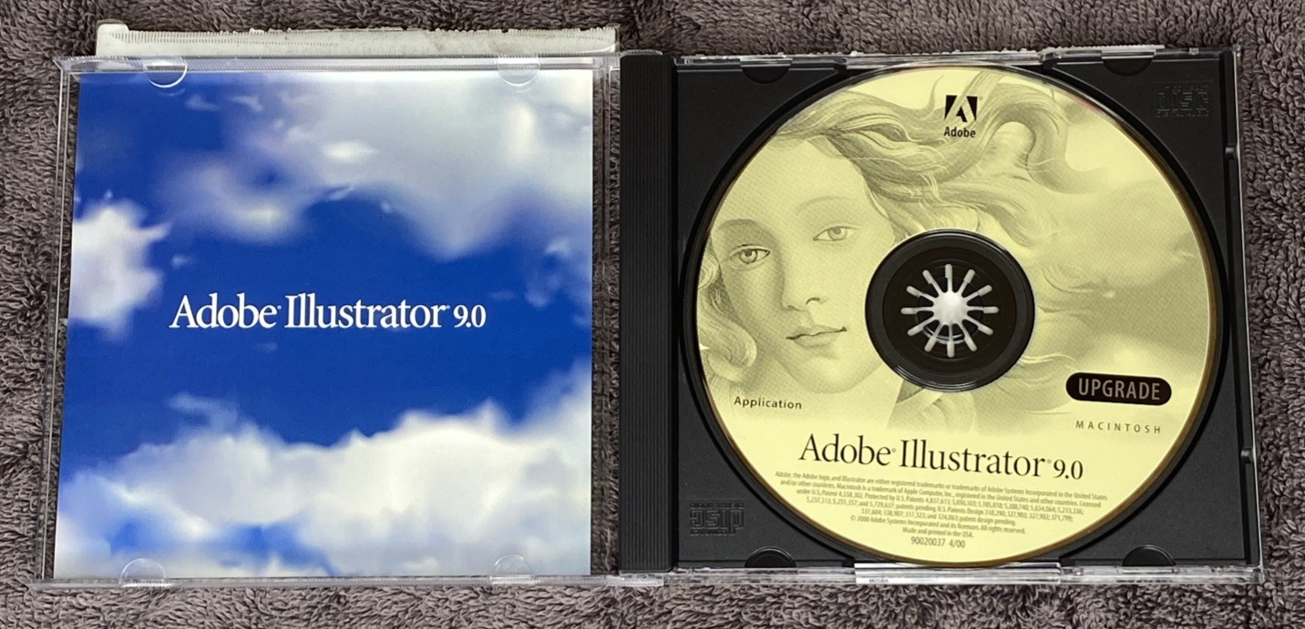 Adobe Illustrator 9.0 Upgrade for Macintosh CD No Serial Number