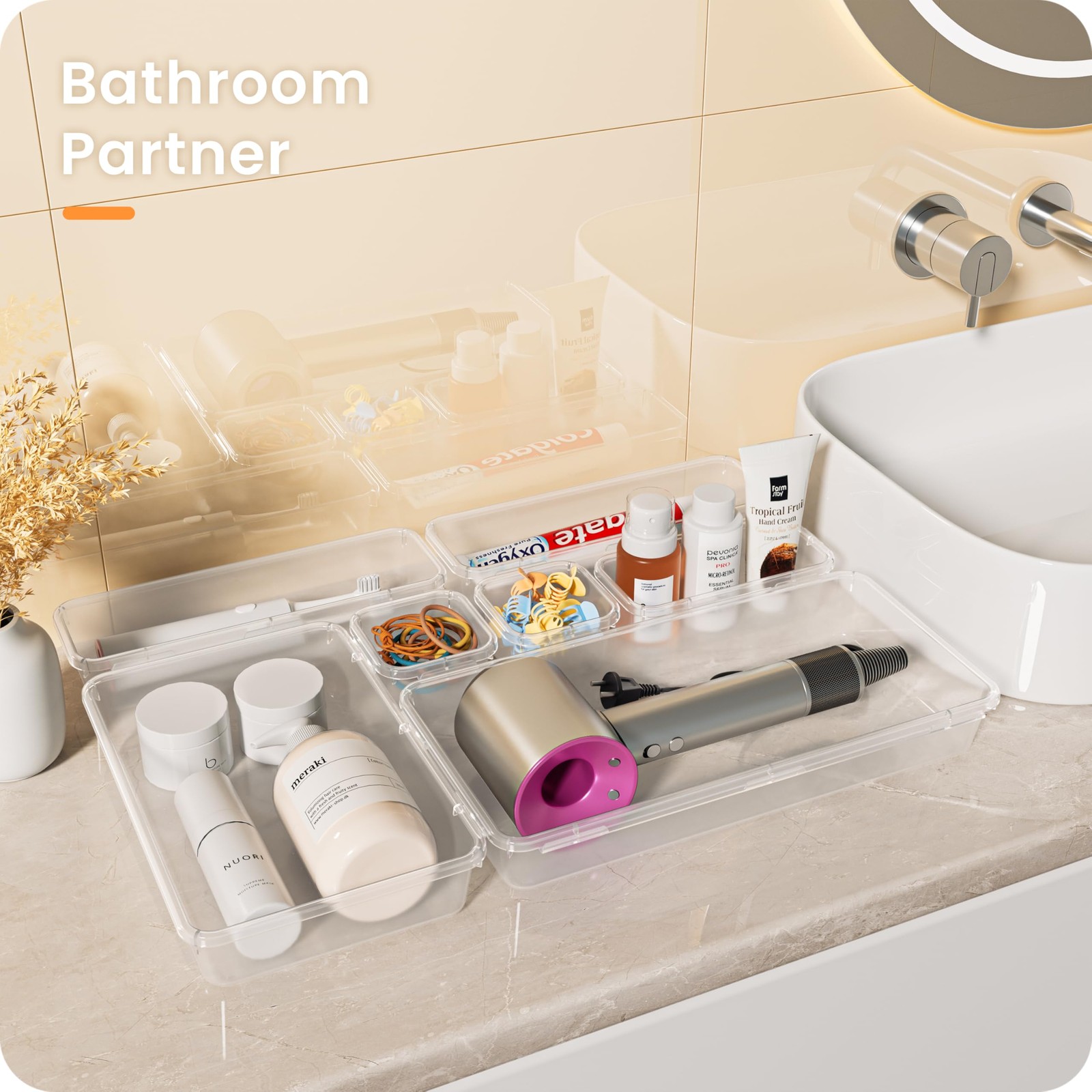 A-LuGei 【Military Grade】 Drawer Organizer,【𝟱𝗦𝗶𝘇𝗲】 Makeup organizer,