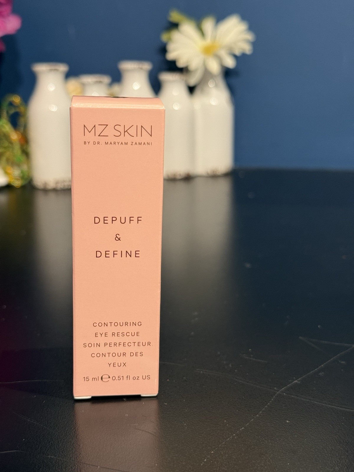MZ SKIN DEPUFF & DEFINE CONTOURING EYE RESCUTE 0.51oz/15ml NIB