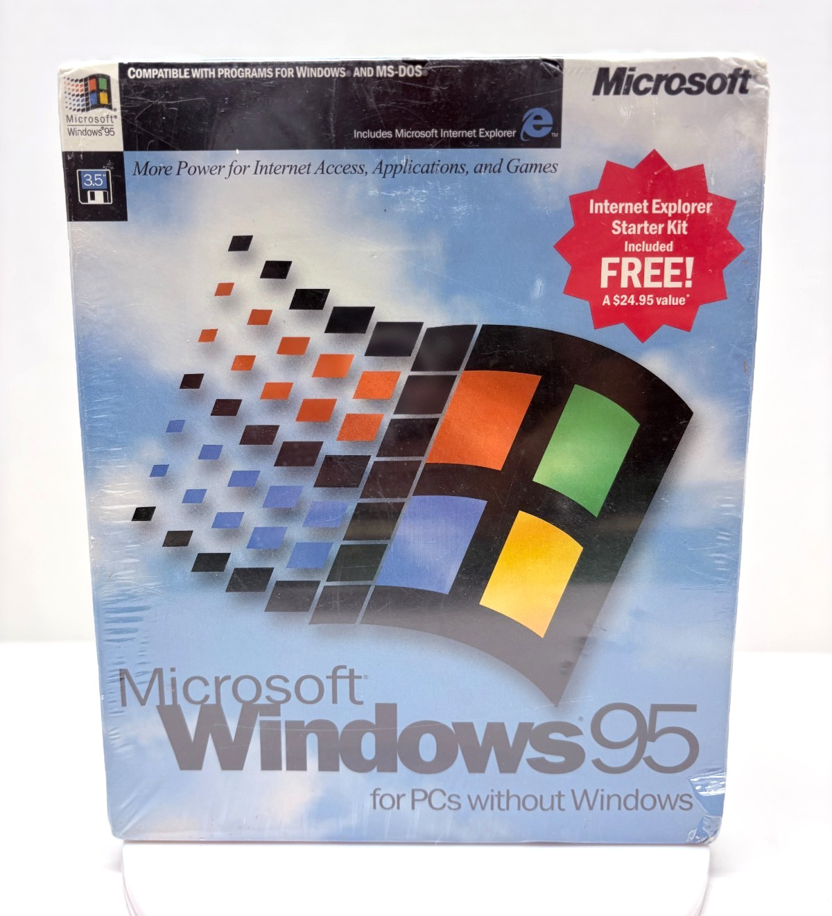 Vintage Microsoft Windows 95 OS 3.5" Floppy Full Release Brand New Sealed RARE