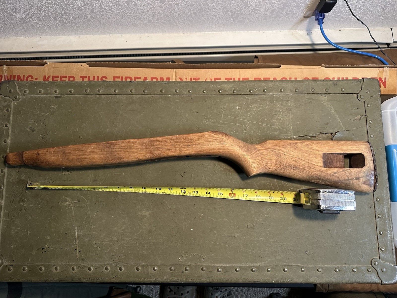 M1 .30 Carbine Wood Stock in Used Condition - No Stamps Metal Rusty Badly As Is