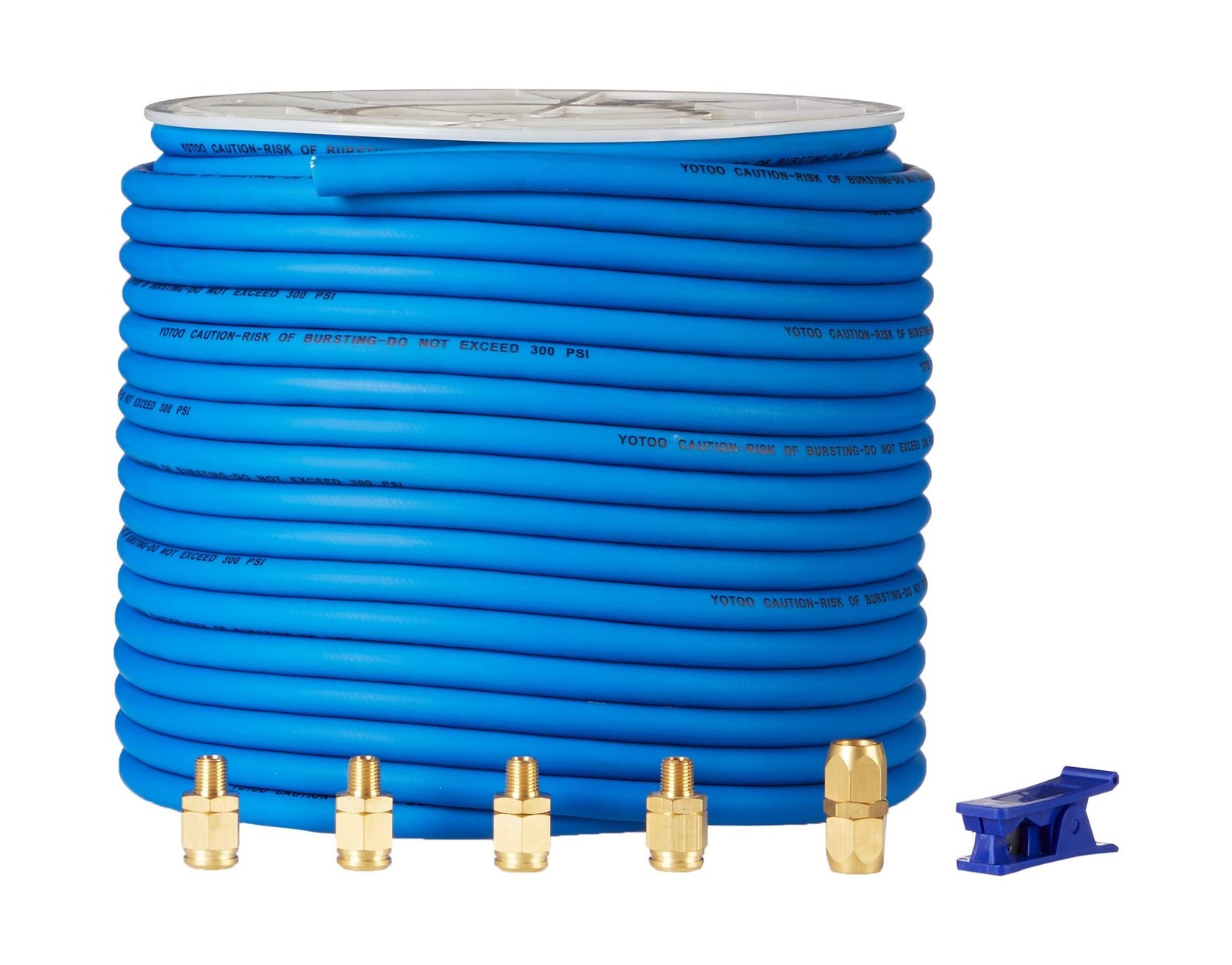 YOTOO Hybrid Air Hose 3/8-Inch by 250-Feet 300 PSI Heavy Duty, Lightweight, K...