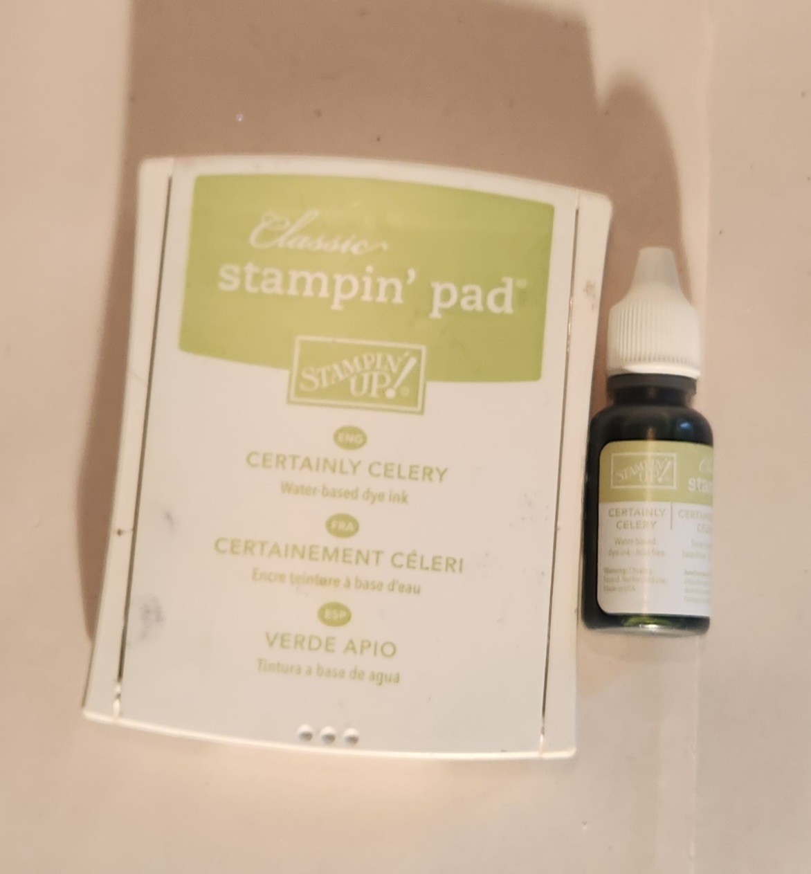 Stampin Up Classic Stampin Pad and Refill - Certainly Celery