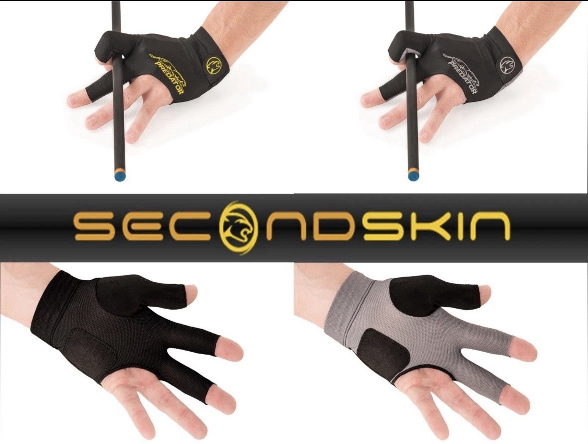 Predator Second Skin Fingerless Billiards Glove Left HandL/XL