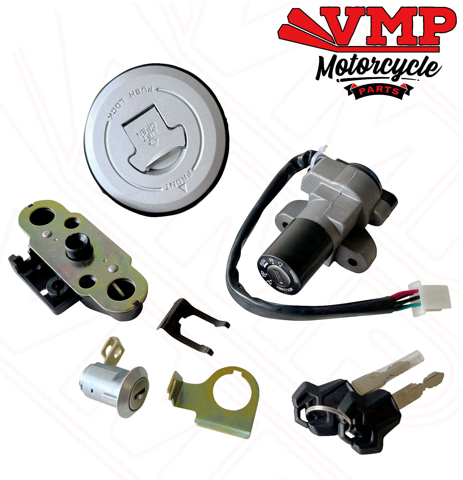 New Lock Key Set Ignition Barrel Fuel Cap Locks for Lexmoto Venom 125 SK125-22