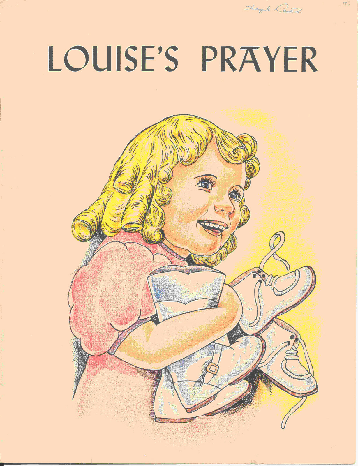 LOUISE'S PRAYER Illustrated Gospel Story for Teaching Small Children Vintage