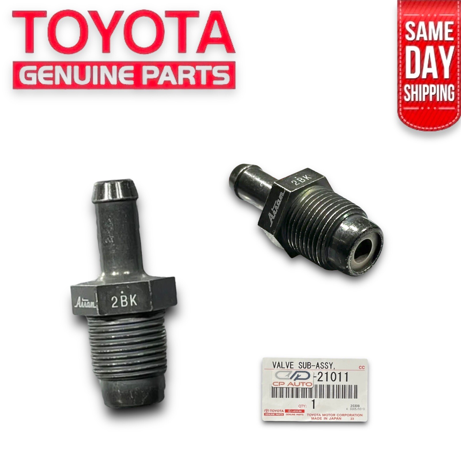 06 - 09 TOYOTA YARIS 1.5L VENTILATION VALVE PCV VALVE AISAN OEM NEW