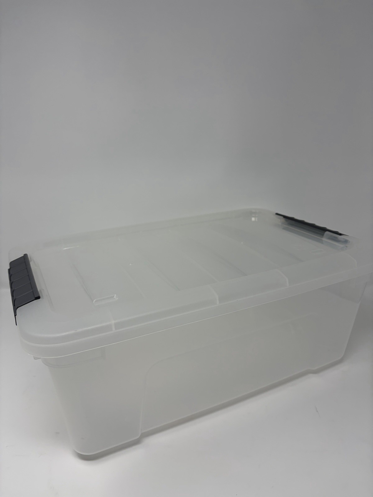 IRIS Buckle-Up Storage Set - Clear - 12.9QT - 4 Pack