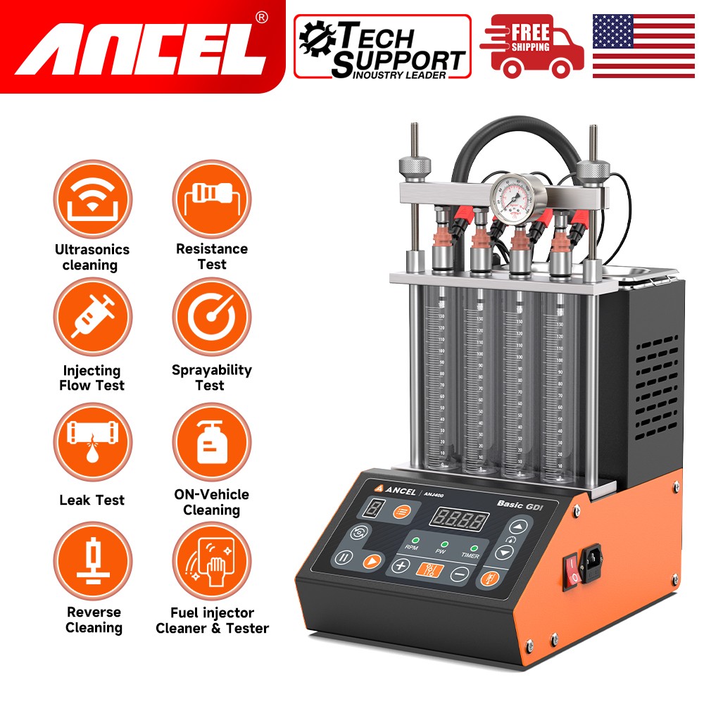 GDI TSL Ultrasonic Cleaning Machine Fuel Injector Cleaner Tester Leakage Test