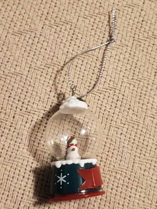 Mini Julia Snow Globe Ornament 2.5 Inches Tall