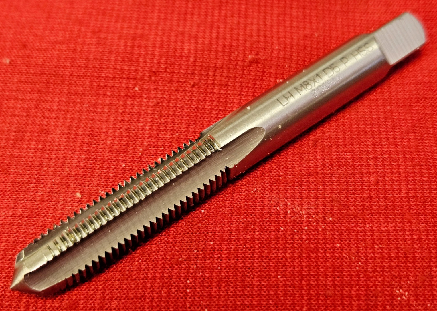 M8 x 1.0 LEFT HAND Plug Hand Tap Alfa HTLM81125 HSS 4Flute LH Metric 8MM