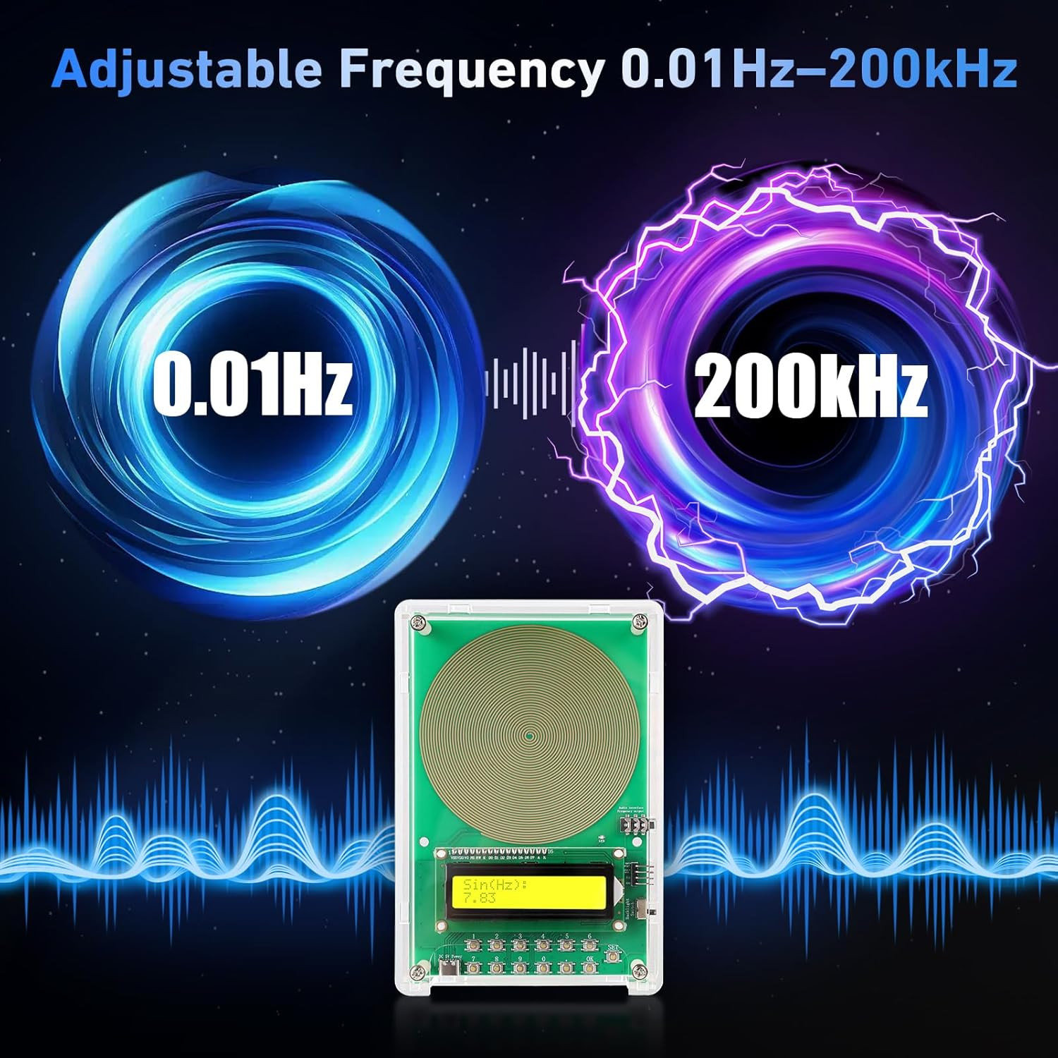 7.83Hz Frequency Generator for Healing | Schumann Resonance Generator, Adjustabl