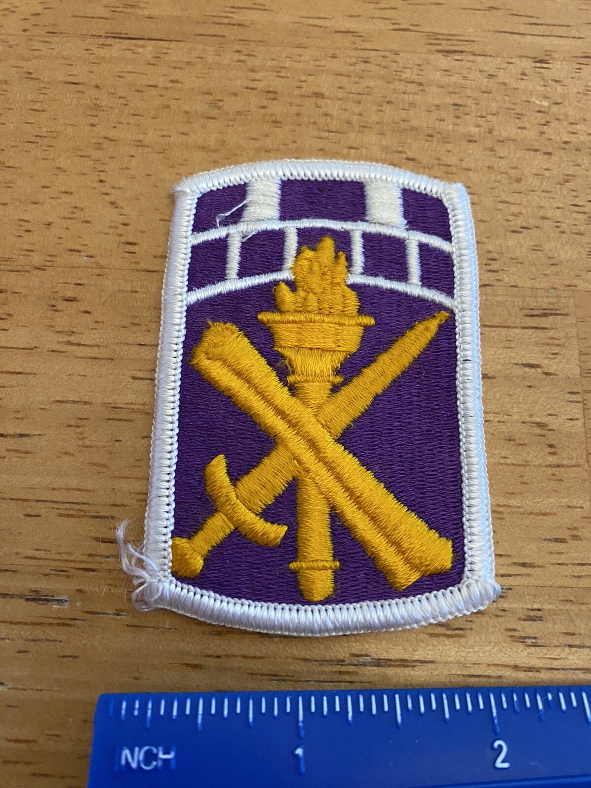 US Army 351st Civil Affairs Command Full Color Patch Purple Gold INV4667
