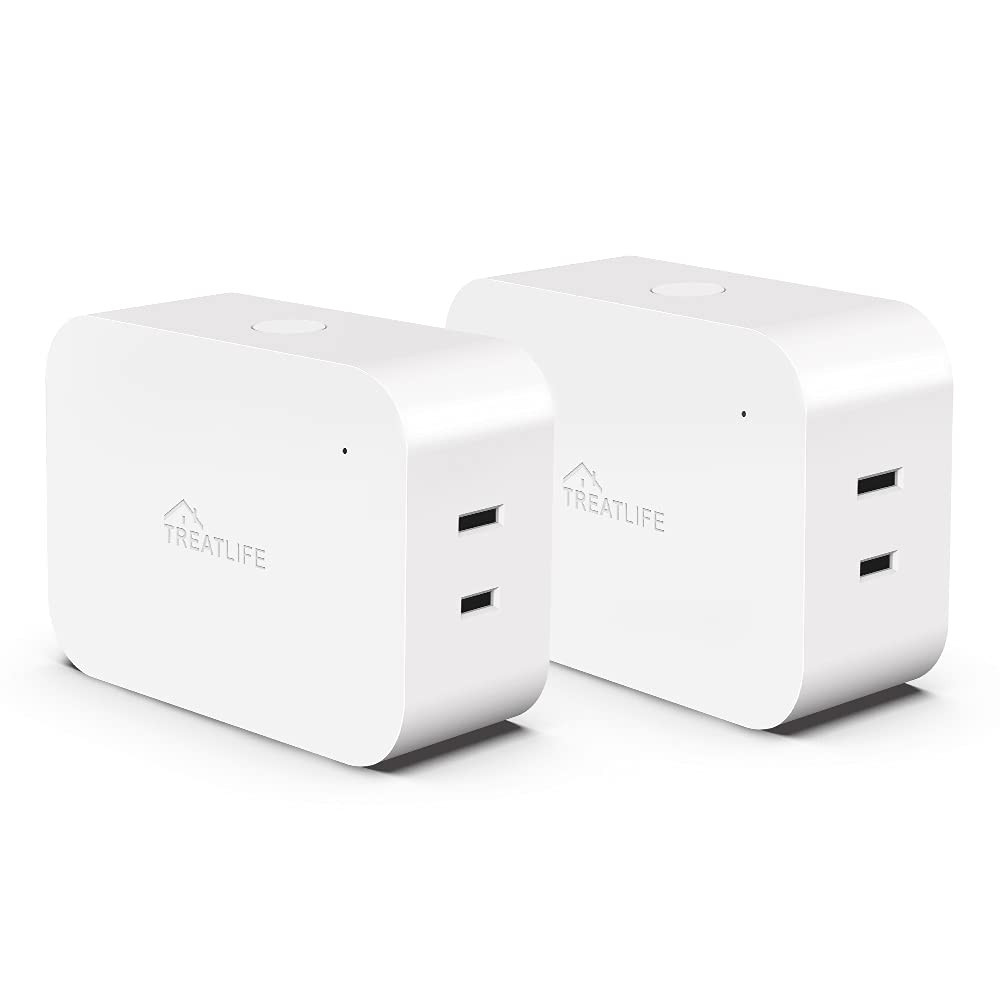Dimmable Smart Plug 2 Pack, 2.4Ghz Smart Plug Works with Alexa, Google Home and