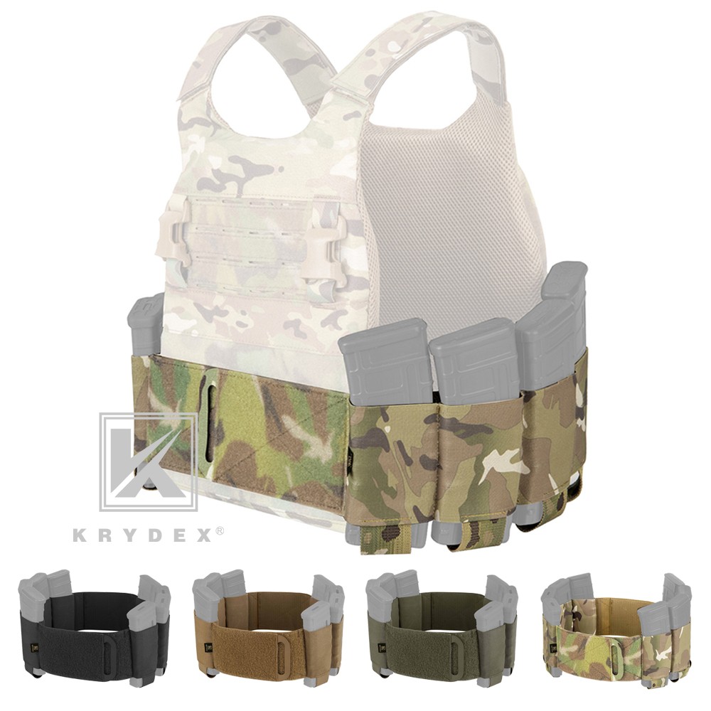 KRYDEX Elastic Carry Cummerbund Magazine Pouch Holder for Tactical Plate Carrier