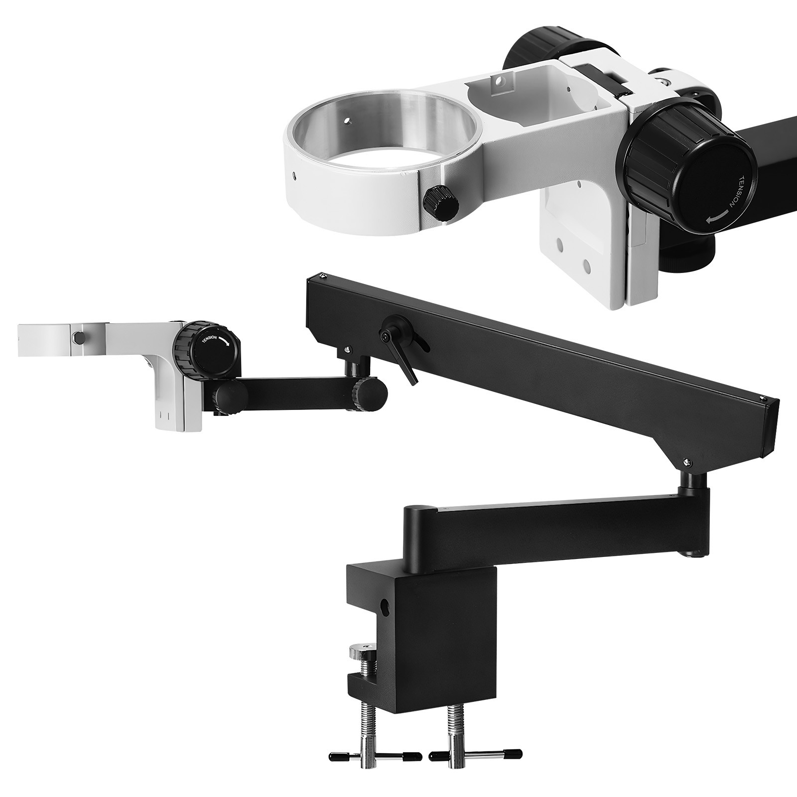 Foldable Bracket with Table Clip Swing Arm Stand for Binocular Stereo Microscope