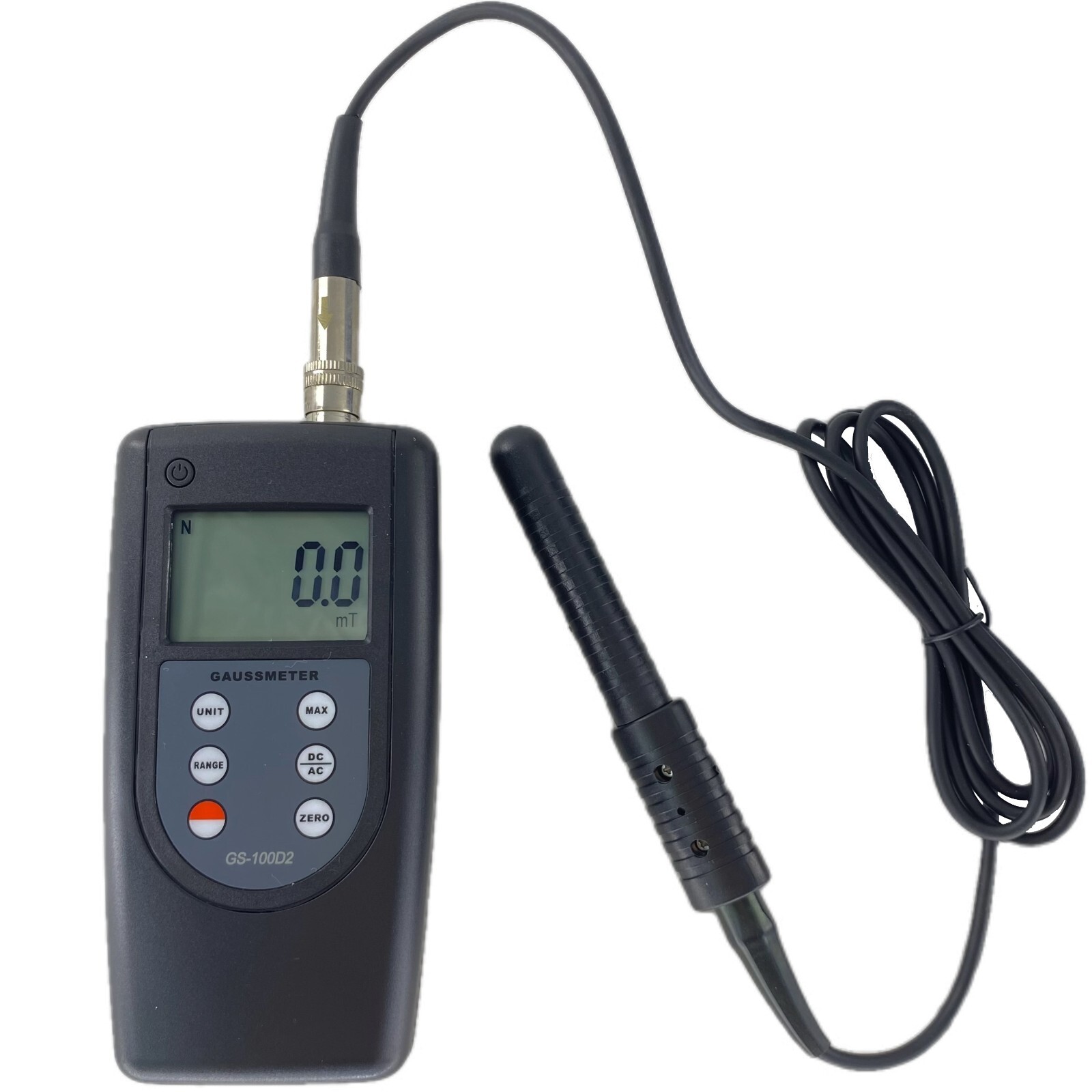 Tesla Meter Gauss Meter DC AC Magnetic Strength Meter with Range 0~200mT~2000mT