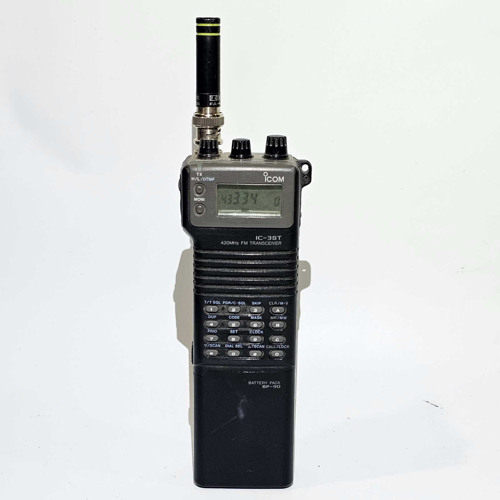 iCOM IC-3ST Handheld 430MHz UHF FM Radio Transceiver Tested Working
