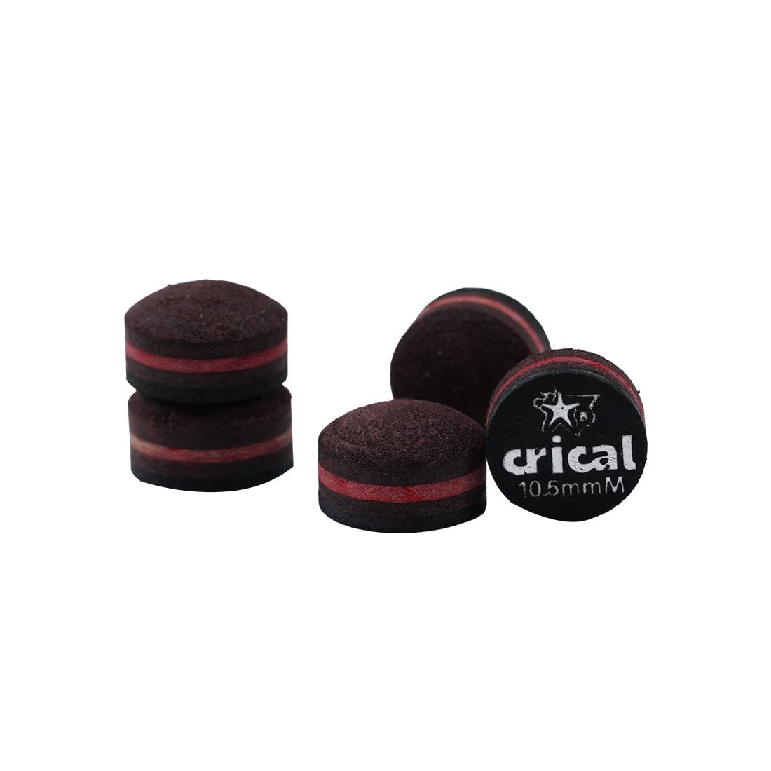 CRICAL Pool Cue Tips 5 Layer Stick (Hardness 10.5mm, H