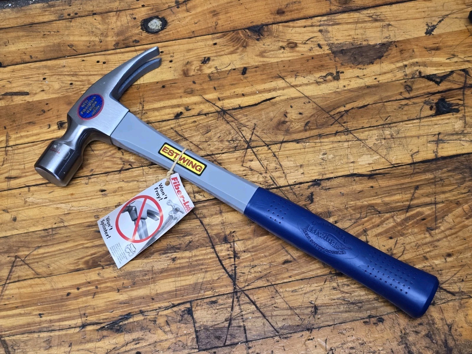 Vintage NOS Estwing 20oz Fiber-Lock Hammer FG-20S Fiberglass Handle NEW