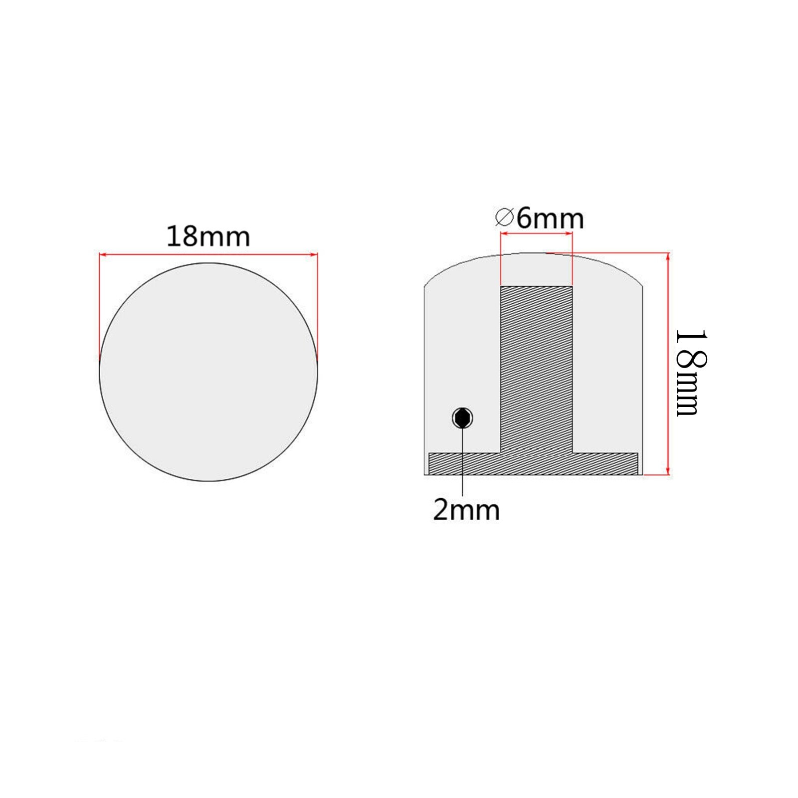 Metal Guitar Knobs Volume Tone Control Knobs Dome Knobs for FD ST Tele LP Guitar