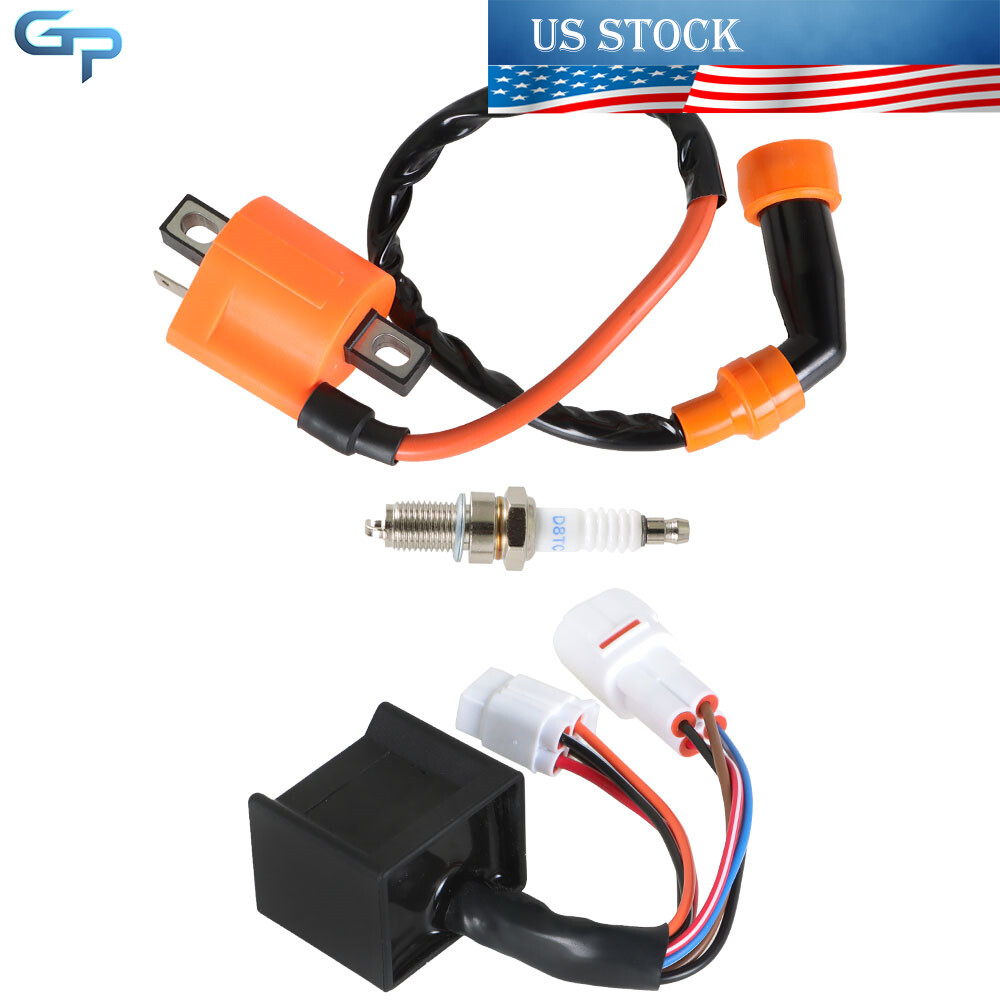 Ignition Coil Spark Plug CDI For 1994-2000 Yamaha Timberwolf YFB250/YFB250FW 4x4