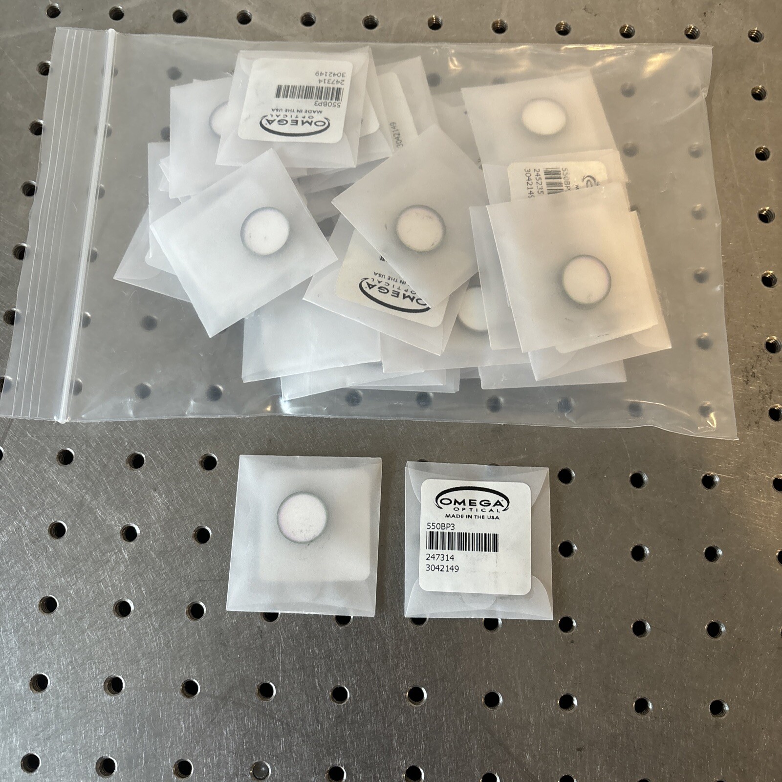Omega Optical 550BP3 550nm FWHM 3nm Bandpass Filter Cyto (New in Package)