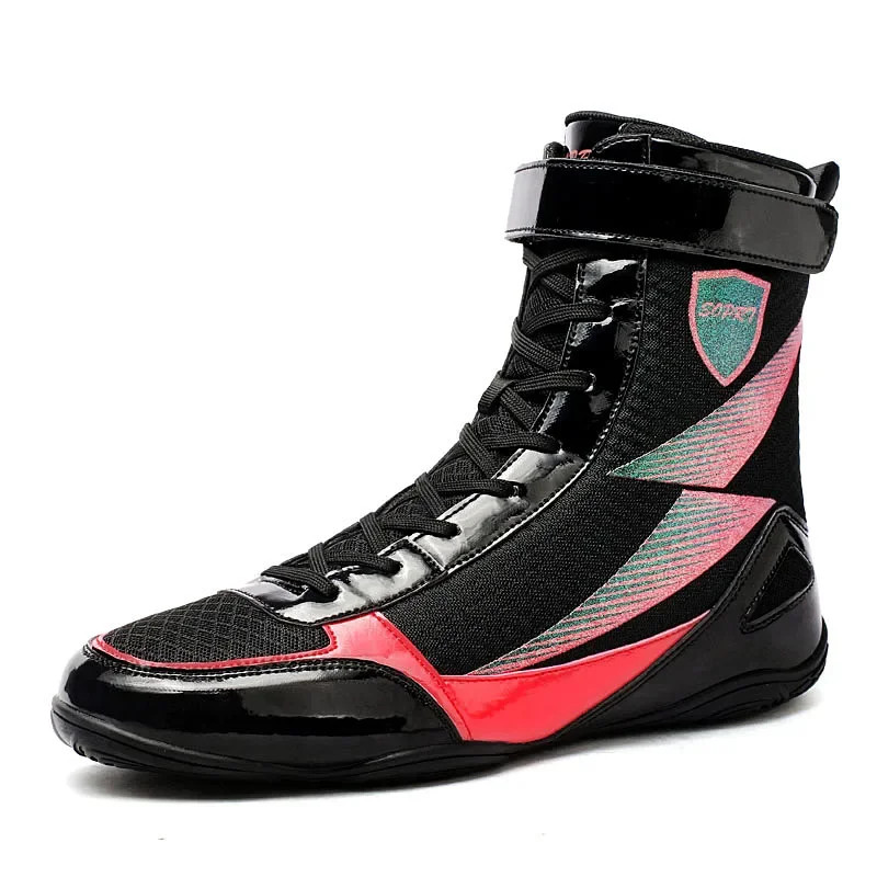 Men's Boxing Wrestling Sports Shoes High Top Foot Protection Fencing Train Shoes