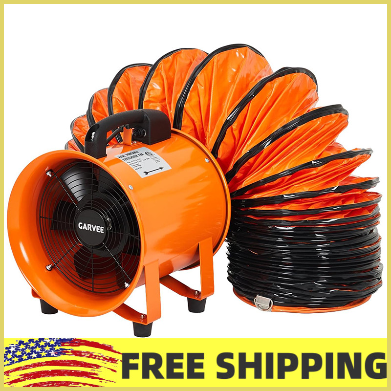 Low-Noise High-Performance Portable Industrial Blower Fan 8/10 IN for Workshops
