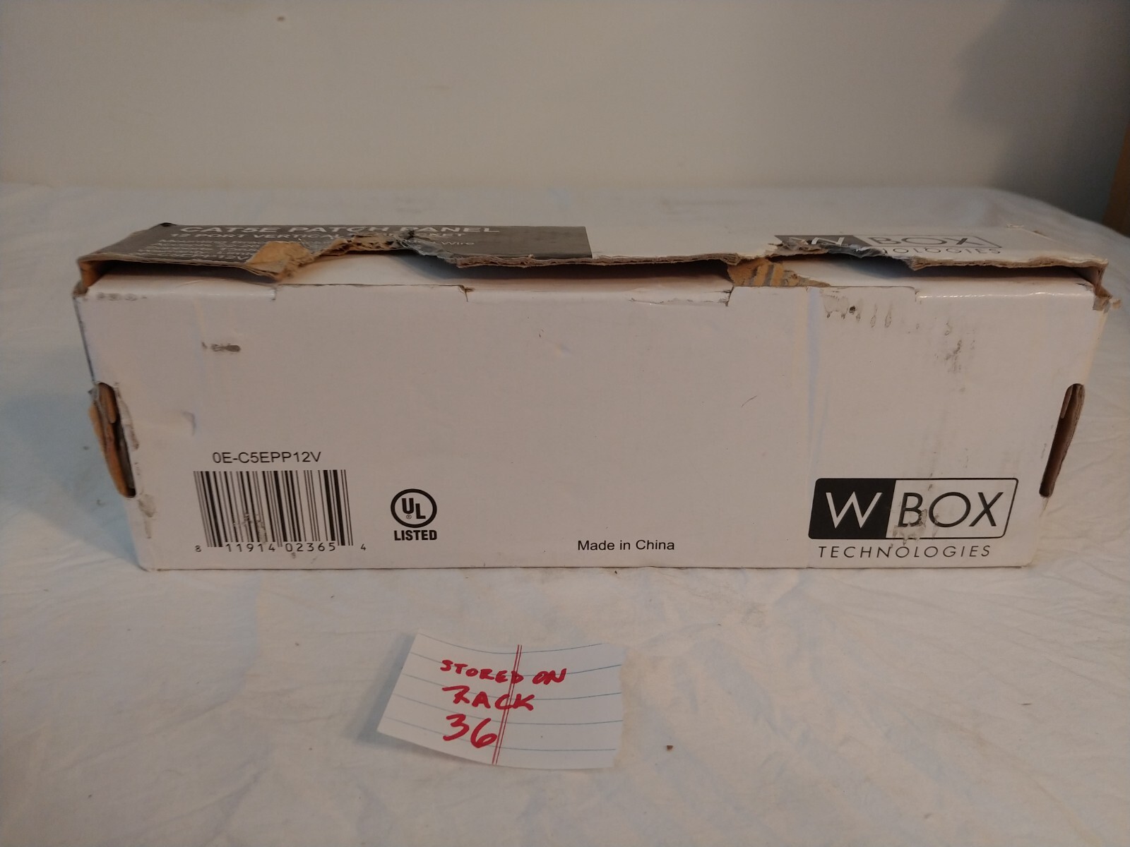 WBox 0e-c5epp12v Cat 5e Patch Panel 12 Port Vertical Mount