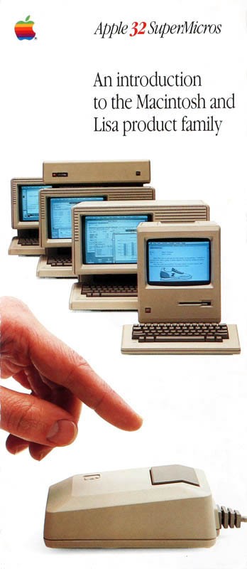 Apple History!  Mint 1984 "32 SuperMicros" flyer. Sold by the photographer!