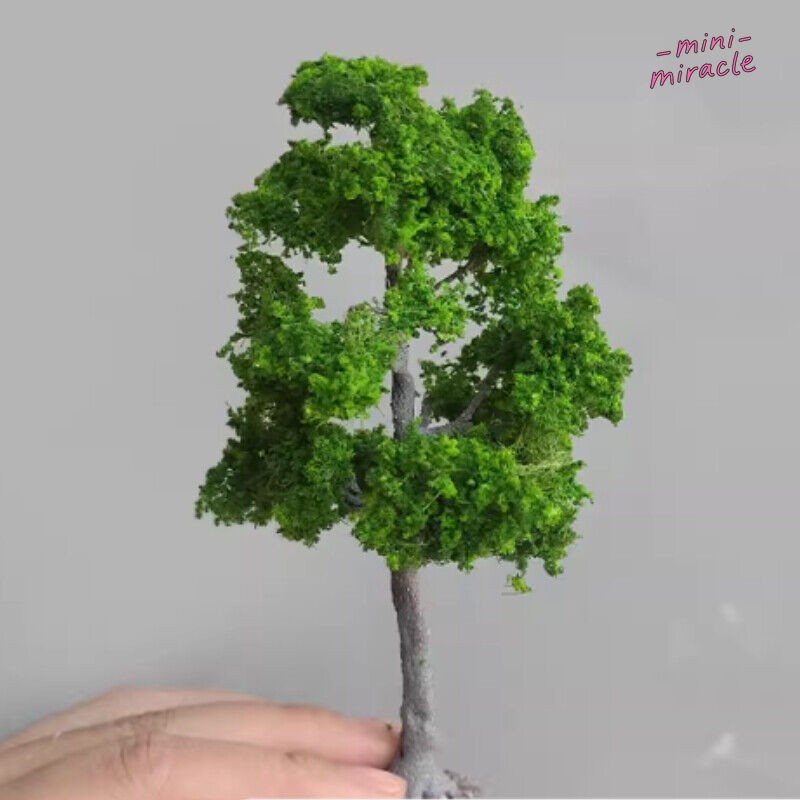 2PC 10-15CM HO/OO Scenery Scale Miniatures Garden Trees Spring Forest Plants