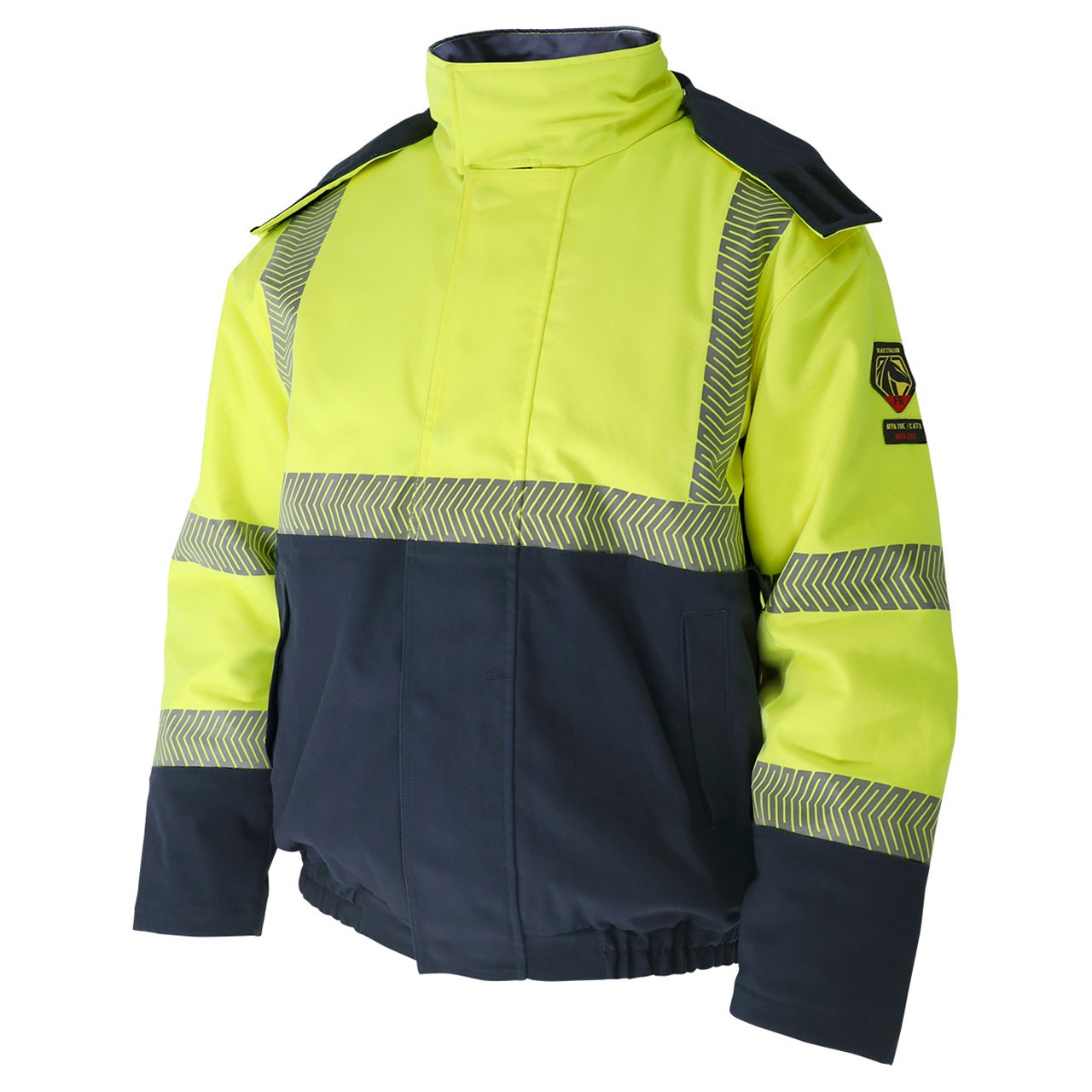 Black Stallion JF5030-HB HI-VIS Class 3 AR/FR Canvas Duck Insulated Jacket, 2XL