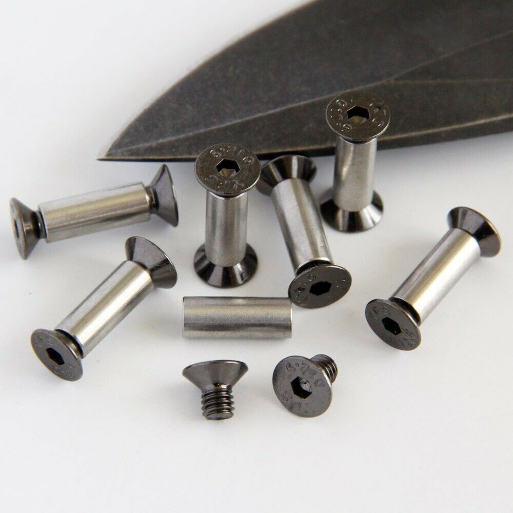 10 PCS Knife Handle Bolt Rivets Scale Screw Fastener Corby Screws Rivets Pins