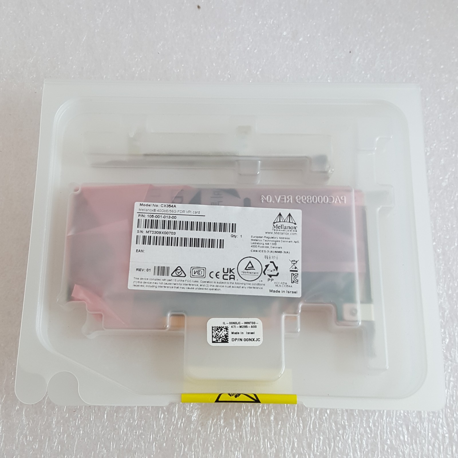 Mellanox CX354A ConnectX-3 Dual Port QSFP 40GbE PCIe x8 Adapter Dell