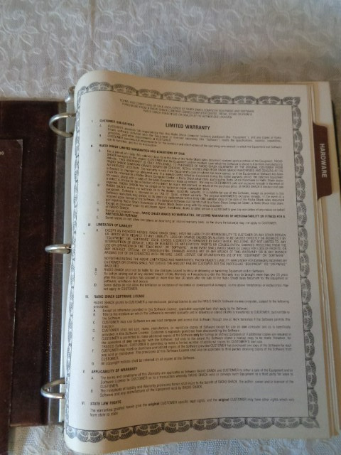 TRS - 80 Model 4 Technical Reference Manual - Catalog No. 26-2110 - Radio Shack