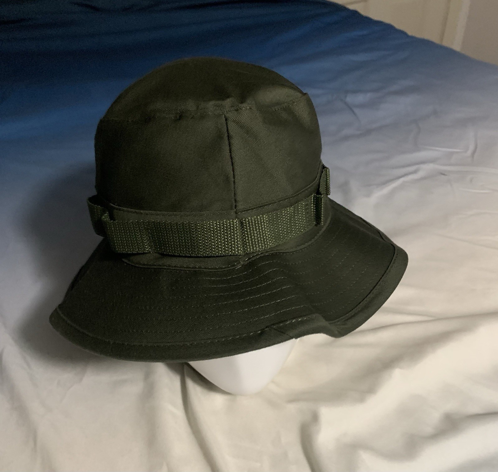 Olive Drab Boonie Hat, Bdu Material, Size 7 1/4