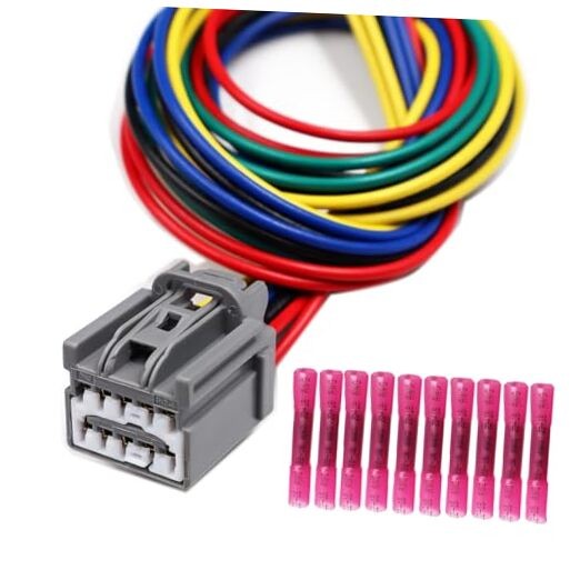 10 PIN Equivalent Replacement Pigtail Harness WPT-1037 WPT1037 1U2Z-14S411-BLB