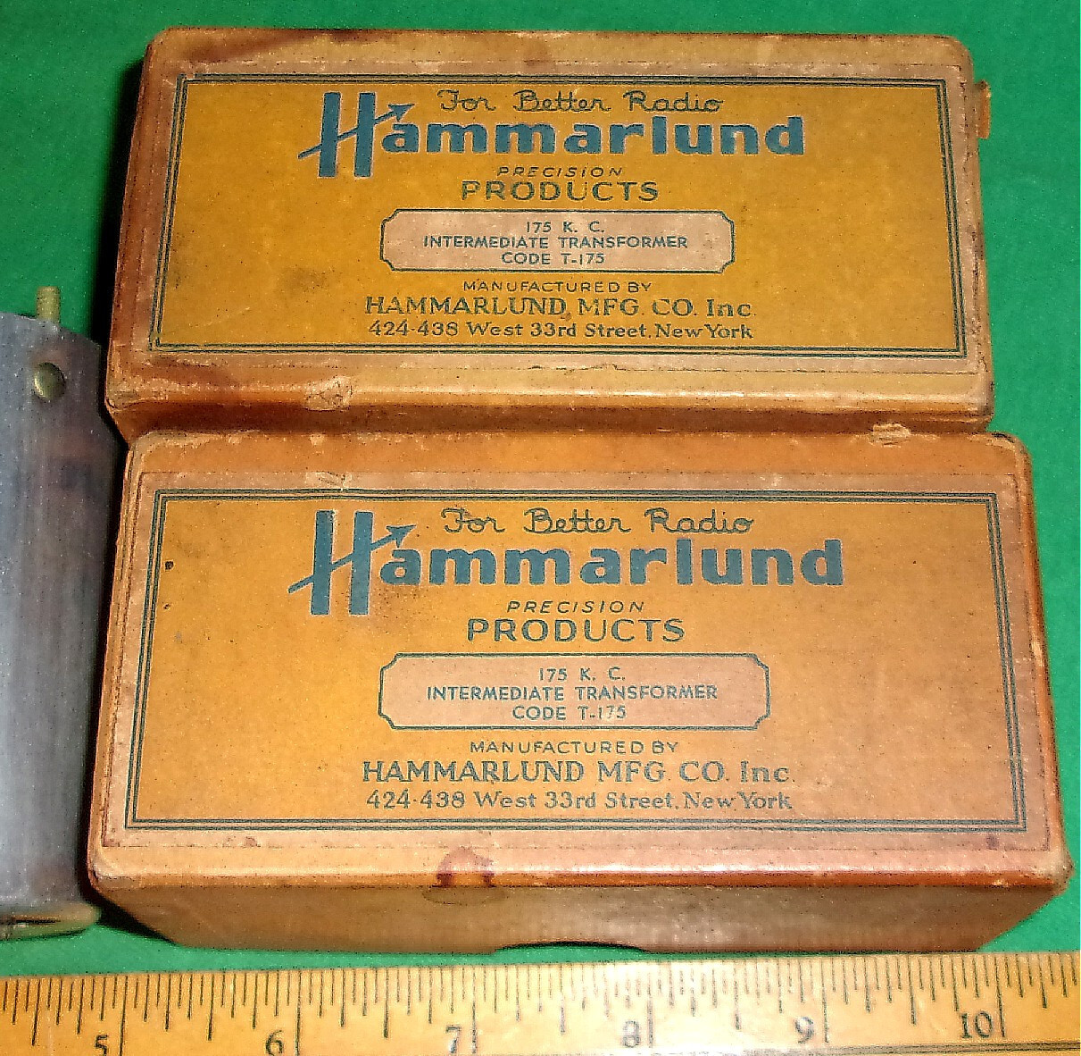 (2) NIB Hammarlund Shortwave AIR TUNED IF TRANSFORMER 175KC (Code T-175)