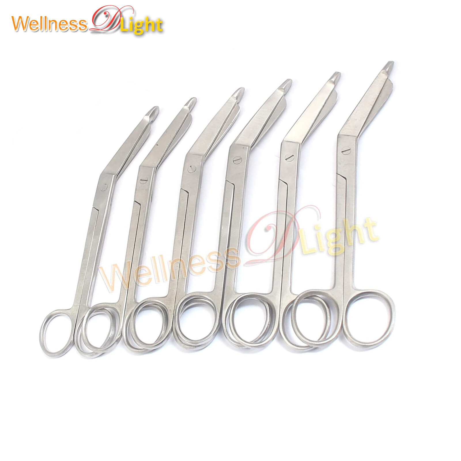 Set of 6 Lister Bandage Scissors 7.25" Stainless Steel Surgical Dental Inst