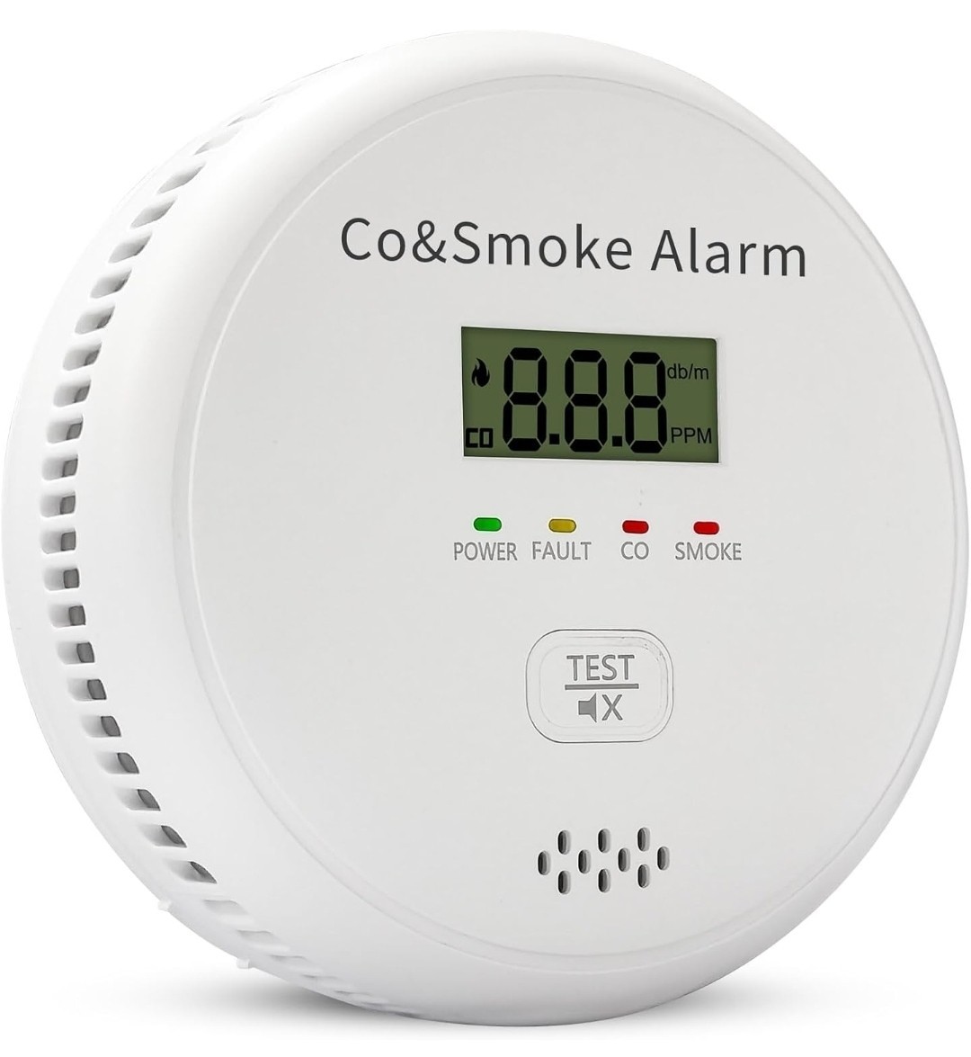 2 In 1 Photoelectric Smoke & Carbon Monoxide Alarm W/ Visual & Audible Alert