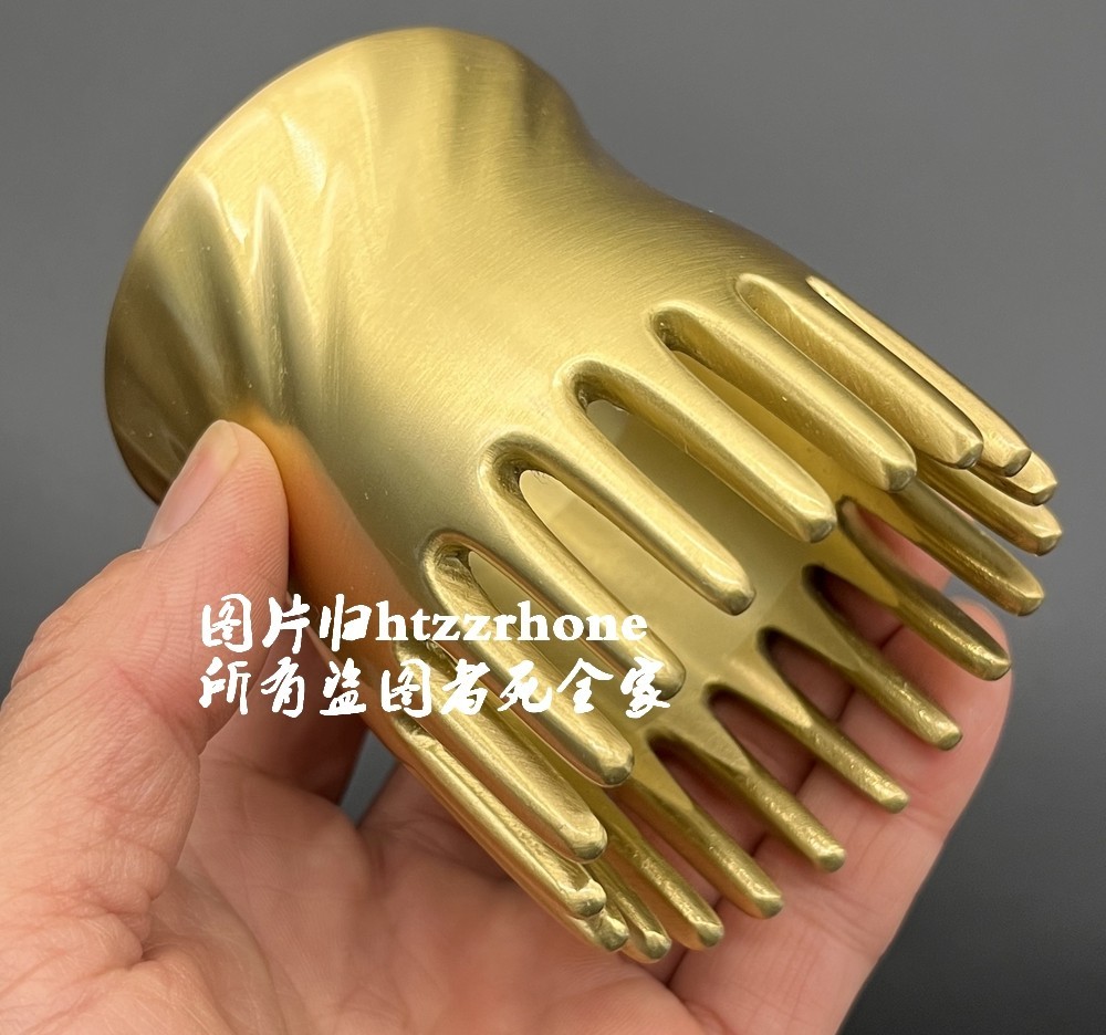 Solid Brass Gua Sha Comb Massage Scraper Health Head Therapy Tool Oil Relaxing
